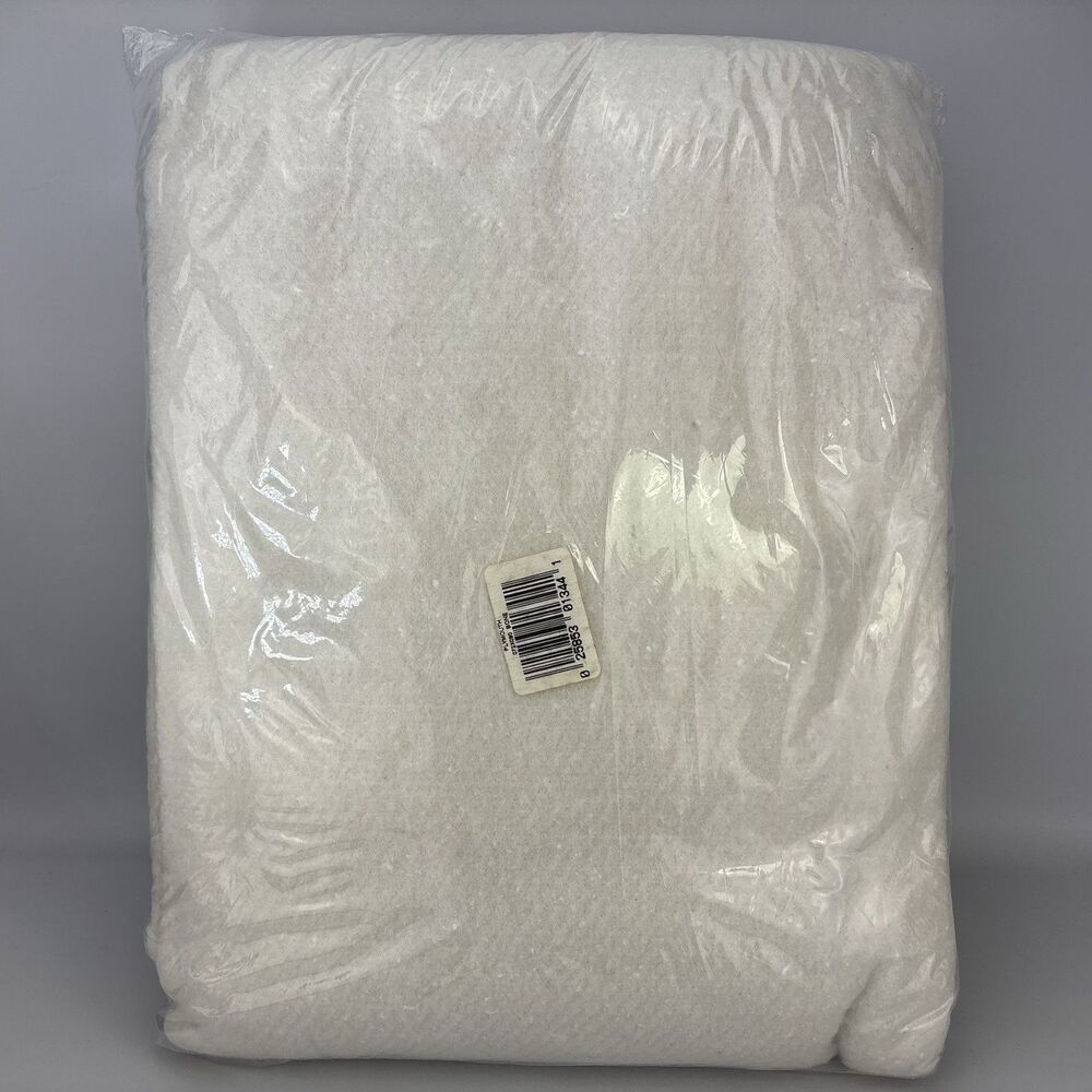 Vintage NOS Owen Plymouth Blanket 72" x 90" Full/Twin Bone Beige Polyester Soft - Picture 3 of 5